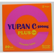 Yupan C 500mg Plus Tab (Orange Flavor) 20's Chewable Tablet (5 Blisters*4 Chewable Tablets) (EXP: 10/2022)