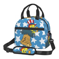 Tweety Bird Lunch box hand-held cross-body insulated lunch bag with adjustable shoulder straps and f