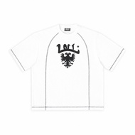 LOCK N LOAD - Boxy Oversized T-Shirt Albanian 20s White
