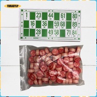 [tdraoylp] Bingo Board Game Portable Classic Bingo Cards Bingo Game Bingo Set 48 Bingo