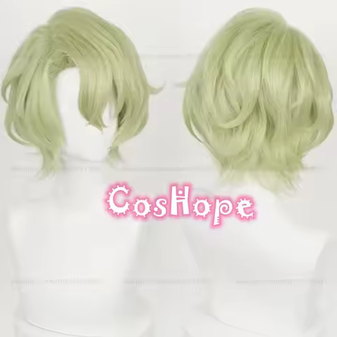 ES Hiyori Tomoe Cosplay Wig Green Wig Cosplay Anime Cosplay Wigs Heat Resistant Synthetic Wigs
