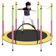 Trampoline Household Trampoline Guardrail Children's Indoor Outdoor Baby Bouncing Bed Children's with Safety Net Family