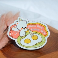 Milk Mocha Bear Silicone Magnet - Milk