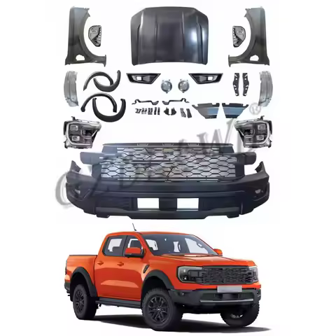 GZDL4WD Auto Exterior Accessories 4x4 Car Conversion Kit ABS For Ranger T6 T7 T8 Upgrade To T9 Rapto