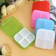 medicine box#pill box#十字四格小药盒4格PP塑料盒创意随身便捷小药盒分格药盒