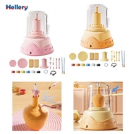 [Hellery] Electric Pottery Wheel Set for Kids Complete Pottery Kit Art DIY Educational Toy Pottery M
