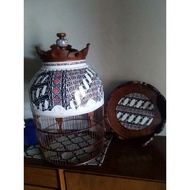 PROMO TERMURAH SANGKAR PERKUTUT/SANGKAR PERKUTUT BATIK/SANGKAR PERKUTUT KAYU JATI/SANGKAR BURUNG