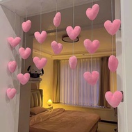 Love Door Curtain Girl Heart Hanging Curtain Bedroom Bathroom Hanging Curtain Half Curtain Door Curtain Decorative Door Curtain High @-