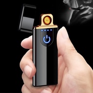 USB Electronic Cigarette Lighter Mini Portable Touch Induction Lighter Cigarette Lighter Dual Arc El