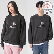 [8 Seconds x Bao Family] Korea Limited Fubao Garment-dyed Graphic Sweatshirt_Ashed