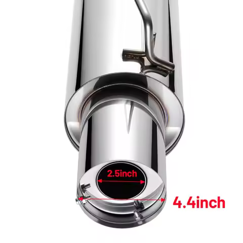 Stainless Catback Exhaust for 2003-2008 Nissan 350Z & Infiniti G35 with 4.5'' Single Tip & 3'' Pipe