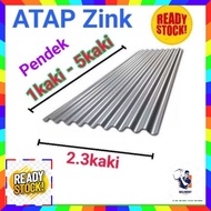 Atap Zink (1feet-5feet) / Bumbung Rumah / Zink Putih (MD)