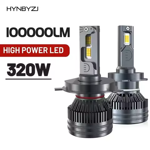 HYNBYZJ H7 Led Headlights 100000LM H1 H4 H8 H9 H11 HB3 HB4 HIR2 LED Bulb 9005 9006 9012 320W 6000K T