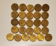 1990 香港 5毫硬幣28個 (流通品相)