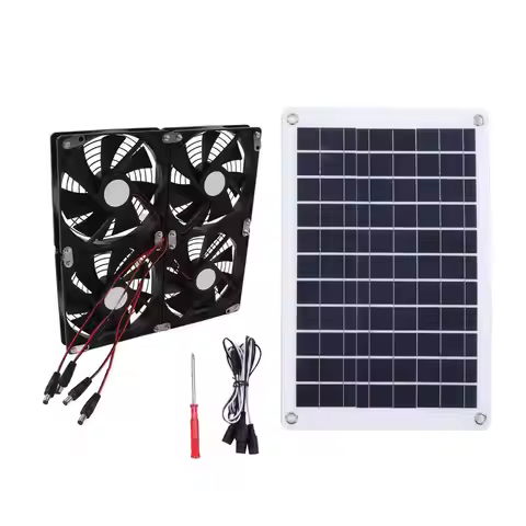 Solar Powered Fan Chicken Coop Fan Solar Panel With 4 Exhaust Fans Attic Exhaust Fan Chicken Coop Fa