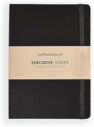 myPAPERCLIP Executive Series A5 Checks/Square Grid Notebook | 192 Pages, 80 GSM, Hard Cover, A5 (5 .