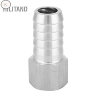 WF  Pipe Fitting  1/4in Hose Barb Quick Connector BSPP Stainless Steel Female Thread Coupling Hosepi