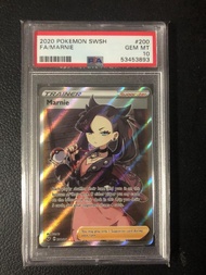 2020 Pokemon 寵物小精靈 Sword and Shield  美版 瑪莉Marnie Full Art PSA 10