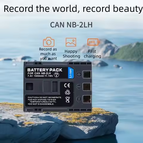 NB-2L 7.4V/1500mAh digital camera battery, suitable for Canon PowerShot G7, G9, S30, S40, EOS 350D, 