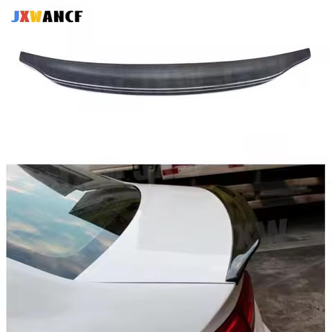 JXWANCF For A4 Carbon Fiber Rear Spoiler Boot Duck Wings for Audi A4 B8 B8.5 B9 Sedan 2009 - 2018 Ca