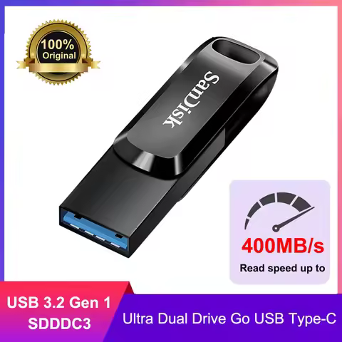 SanDisk OTG USB3.1(Type-C) Flash Drive 512GB 256GB 64GB Mini U Disk 150M/s OTG Pendrive USB Type-C S