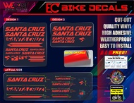 SANTA CRUZ BIKE FRAME DECALS