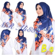 TUDUNG BAWAL MERDEKA KAIN SATIN SILK 2023 BIDANG 45 BORONG 10/20 PCS