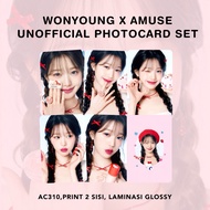 [SET] Wonyoung x Amuse Unofficial Photocard Set