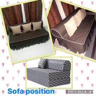 (sofa position only) (DOUBLE SIZE - 48'' x 75'') Seat cover for Uratex Sofa bed