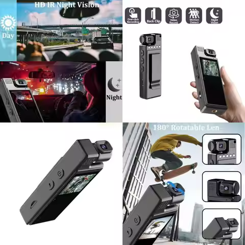 M5TD L9 1200mAh Battery Back Clip Video Camcorders Mini Body Camera for Work Offices