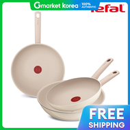 Tefal | ไทเทเนยม 2X กลอสซไชน 3 ชน (กระทะ 24+28+กระทะลก 28)