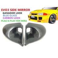 GANADOR SIDE MIRROR EVO3 FIT PNP WIRA