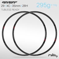 2024 RYET 29 Carbon MTB Rims Super light 295g 35mm Width 28H XC Mountain Bike 29er Carbon Bicycle Wheelset Cycling Rimset Parts