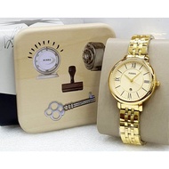 JAM TANGAN WANITA Fossil Tanggal aktif Tali rantai Free box original dan baterai cadangan