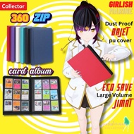 [Accessories]Premium 3x3 360slot pu leather dust proof zipper card album binder tcg anime pokemon yu