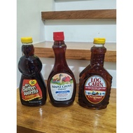 Log Cabin Pancake Syrup 710ml, Mrs. Buttersworth 710ml, Maple Groove Sugarfree