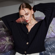 knitCircle - BEST REGARDS Cardigan (3สี) Office collection เสื้อคาร์ดิแกนไหมพรมโอเวอร์ไซส์ แขนยาว ผ่