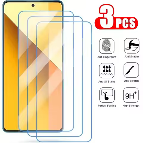 3PCS Tempered Glass For Xiaomi C65 C40 POCO X6 X7 X5 X4 X3 F7 F6 F5 GT Pro Screen Protector POCO M6 