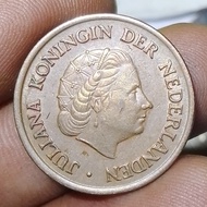 Koleksi Uang Koin Kuno Nederland/Belanda Juliana 5 Cent Tahun 1965