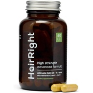 HairRight DHT Blocker Hair Growth Vitamin - 100% Natural - Zinc, Biotin, L-Lysine, Reishi & More - 6