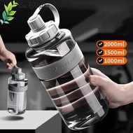 DUCKIHOGAN Drinking Bottle, with Straw 2L/1.5L/1L/0.6L Sports Water Bottle, Portable Large Capacity 
