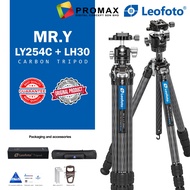 LEOFOTO MR Y TRIPOD LY-254C + LH-30R Y Shaped Center Column 4-section Carbon Fiber with Ballhead Kit