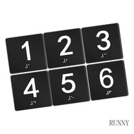 RUNNY 4 X 4 Exam Room Sign Numbers Exam Room Braille Signs Identification Signs