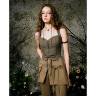 Kiera lace-up top, Faye skirt pants - Decimirel