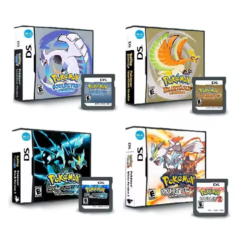 NDS Game Cartridge, Console Game Cartridge Pokémon Black 2 / Time Adventure Team / Gintama US Englis