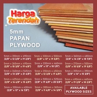 5mm Plywood Sheet DIY Wooden Ply Wood Kayu Papan Lapis Plywood Board Perabot Kayu Kabinet Shelf Papa