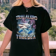 Tralalero Tralala Funny Shark Meme Shirt, Brain Rot Shirt, Stupid Gifts, Unhinged shirt, Shark With 