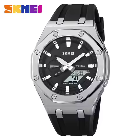 SKMEI Men's Watch 2243 Student Electronic Watch Multi functional Sports Waterproof Night Glow Electr