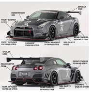 Nissan skyline gtr35 gtr r 35 r35 varis kamikaze R super sonic wide bodykit body kit bumper bonnet d