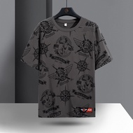 T Shirt Lelaki Men Shirt Short Sleeve Shirt Men  Printed T-shirt Standard Lazy Fashion Daily Youth F